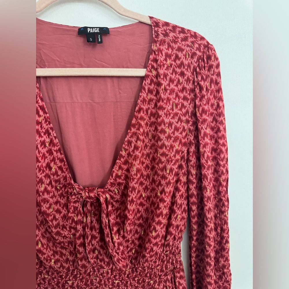 PAIGE Sandee Tie Front Swing Mini Dress - Picture 6 of 8